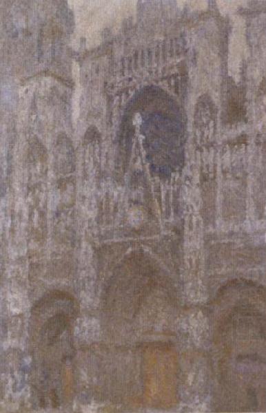 Claude Monet Rouen Cathedral in Overcast Weather china oil painting image
